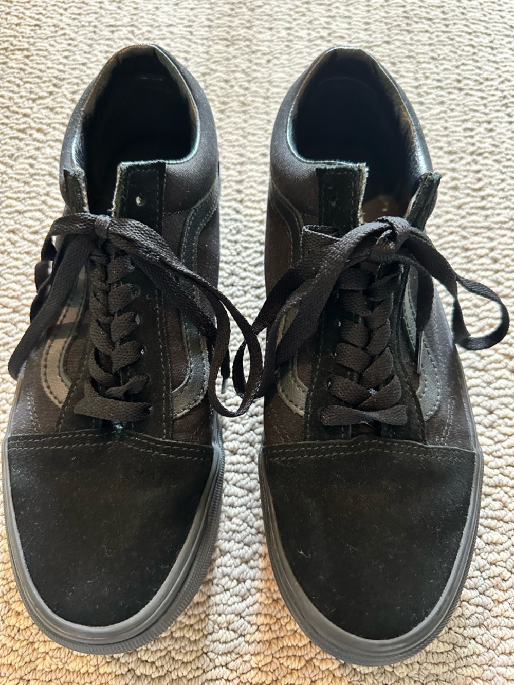 Vans Black Suede Lace-Up Sneakers